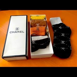 Chanel ankle socks, set of 5